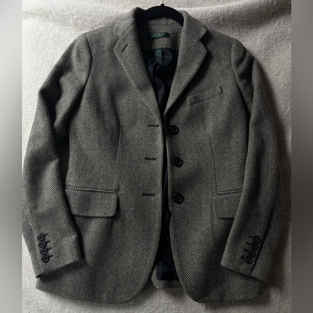 Ralph Lauren Women’s 4 Petite Herringbone Blazer